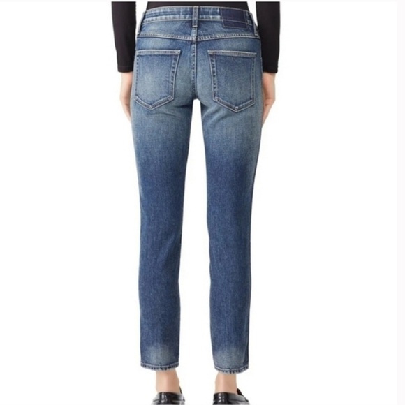 AMO Jeans Pixie Cherish Pleated Straight Leg Ankle Crop - Picture 3 of 9